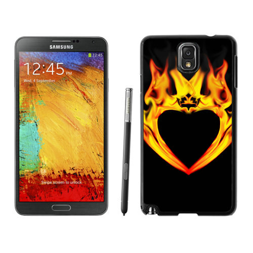 Valentine Fire Heart Samsung Galaxy Note 3 Cases DVY